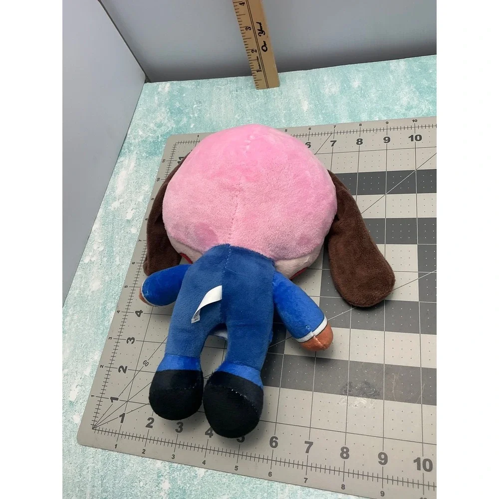 Umbrella‎ Pink Dog Plush Toy Blue Suit Stuffed Animal Character